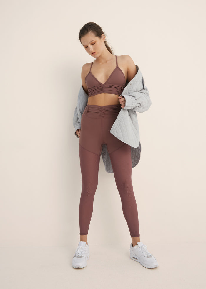 tracee legging - desert rose – BodyLanguageSportswear