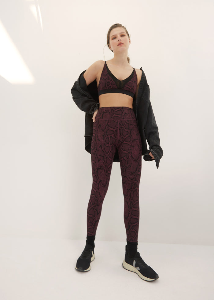 hailey legging - python rib | BodyLanguageSportswear | cherry python  | 
why she speaks your language
Our signature cut in our softest fabric, Hailey is the legging that do