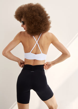 scrunchy bra - white | BodyLanguageSportswear | white  | 
why she speaks your language
Meet our most iconic bra and fan favorite. Scrunchy is designed in our