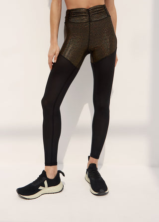 tracee legging - gold and onyx | BodyLanguageSportswear | #product-color# |  | #description#