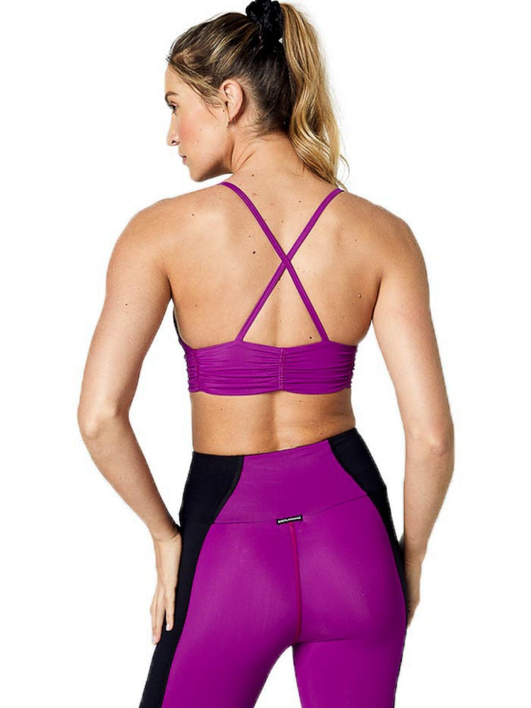 Scrunchy Top Magenta | BodyLanguageSportswear | MAGENTA | product | The Scrunchy Top is a signature Body Language design and part of our core collection. Made from our 