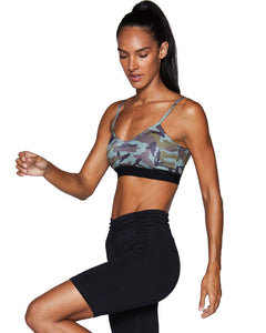 Renzo Top Camo | BodyLanguageSportswear | CAMO | product | The Renzo Top is made from our Body Language Exclusive Print Fabric. This bra top is a lightweight p